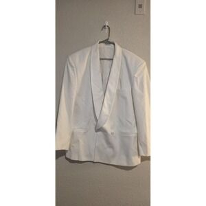 Lord West Tuxedo Jacket Mens 46R White Shawl Lapel Formal Wedding Coat